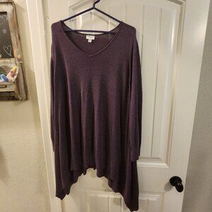 Avenue Ariel Tunic Sweater - Plum 22